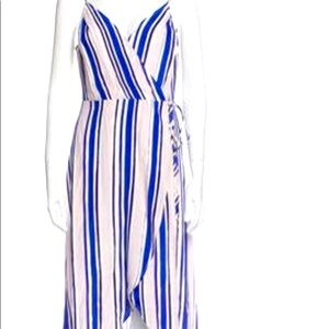 ASTR blue striped long dress